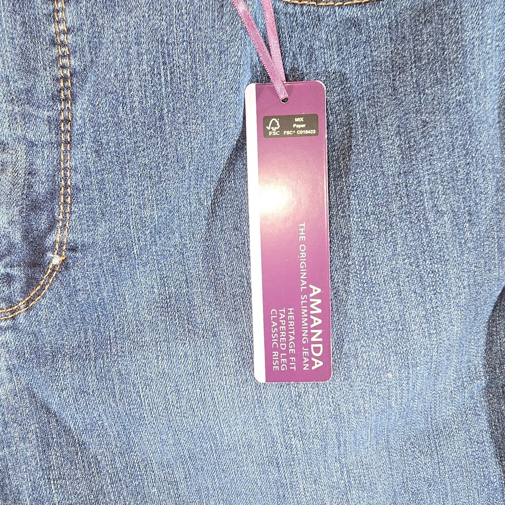 Gloria Vanderbilt Amanda Jeans for Women Heritage Fit Size 10 NWT - Picture 2 of 12